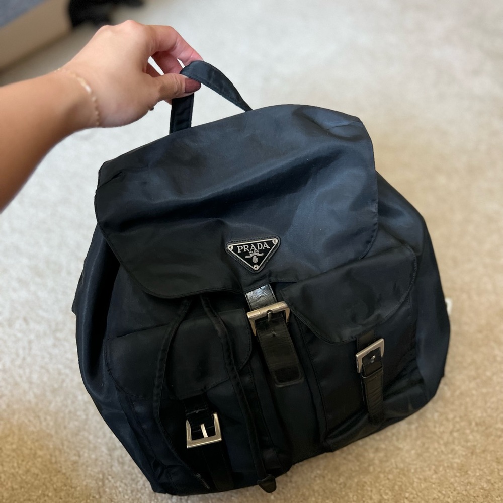 Prada Nylon Vela Small Backpack